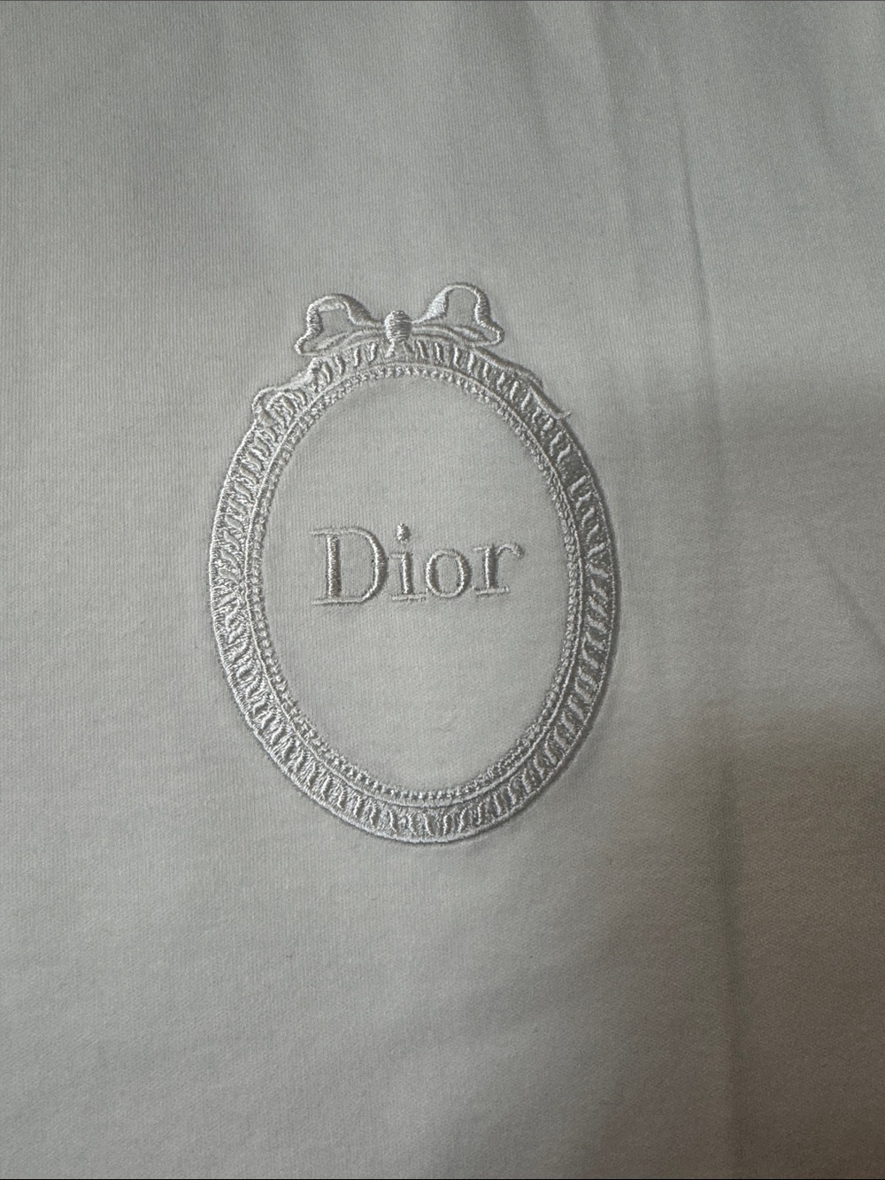 Dior White Embroidered Crest Tee - Picture 2 of 7